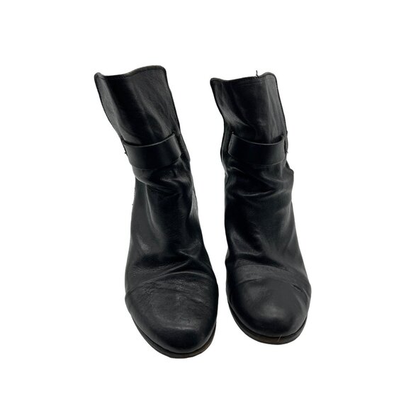 Rag & Bone Black Leather Kinsey Booties Ankle Boots Size 7.5 - Picture 2 of 9